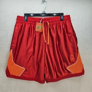 PUMA HOOPS X CHEETOS MEN'S XLARGE BASKETBALL SHORTS RED ORANGE 625871-01